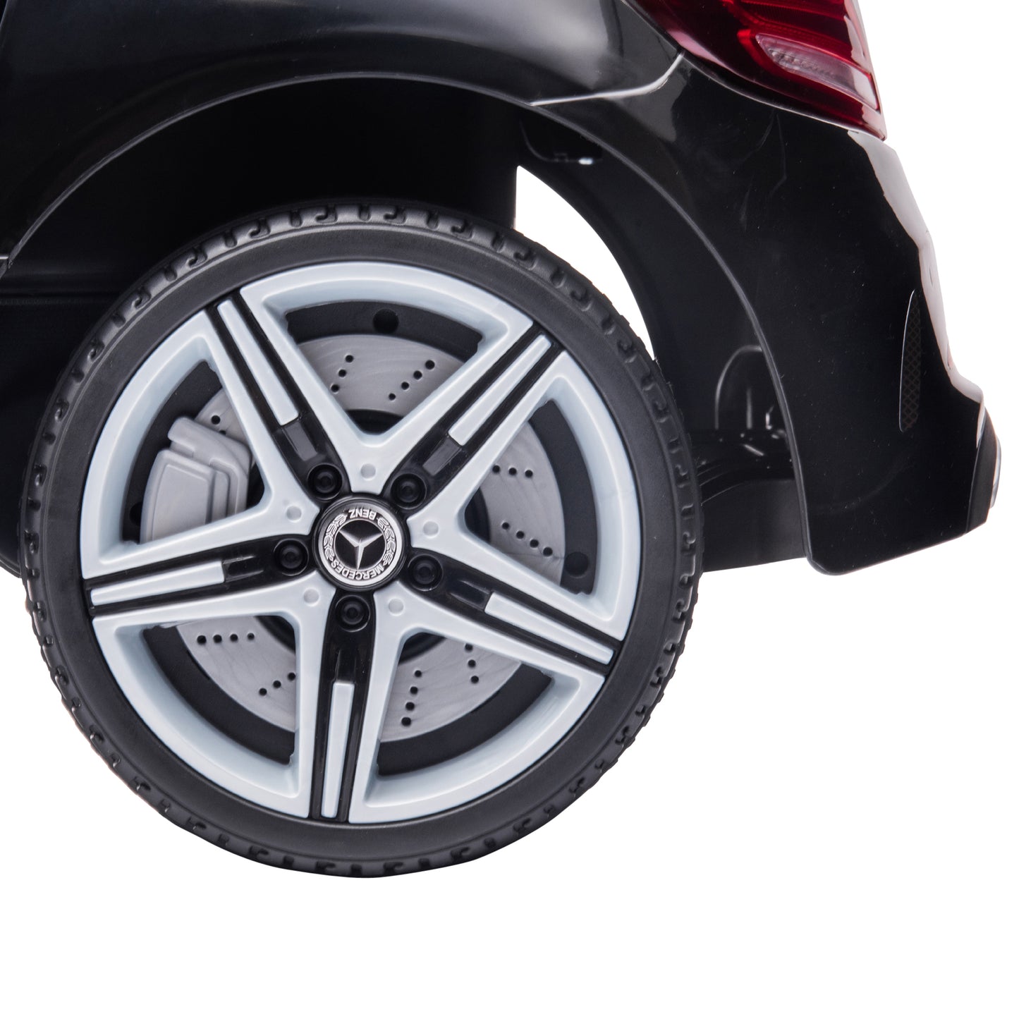 AIYAPLAY Mercedes Benz SLC 300 Licensed 12V Kids Electric Ride On Car with Parental Remote Two Motors Music Lights Suspension Wheels for 3-6 Years Black