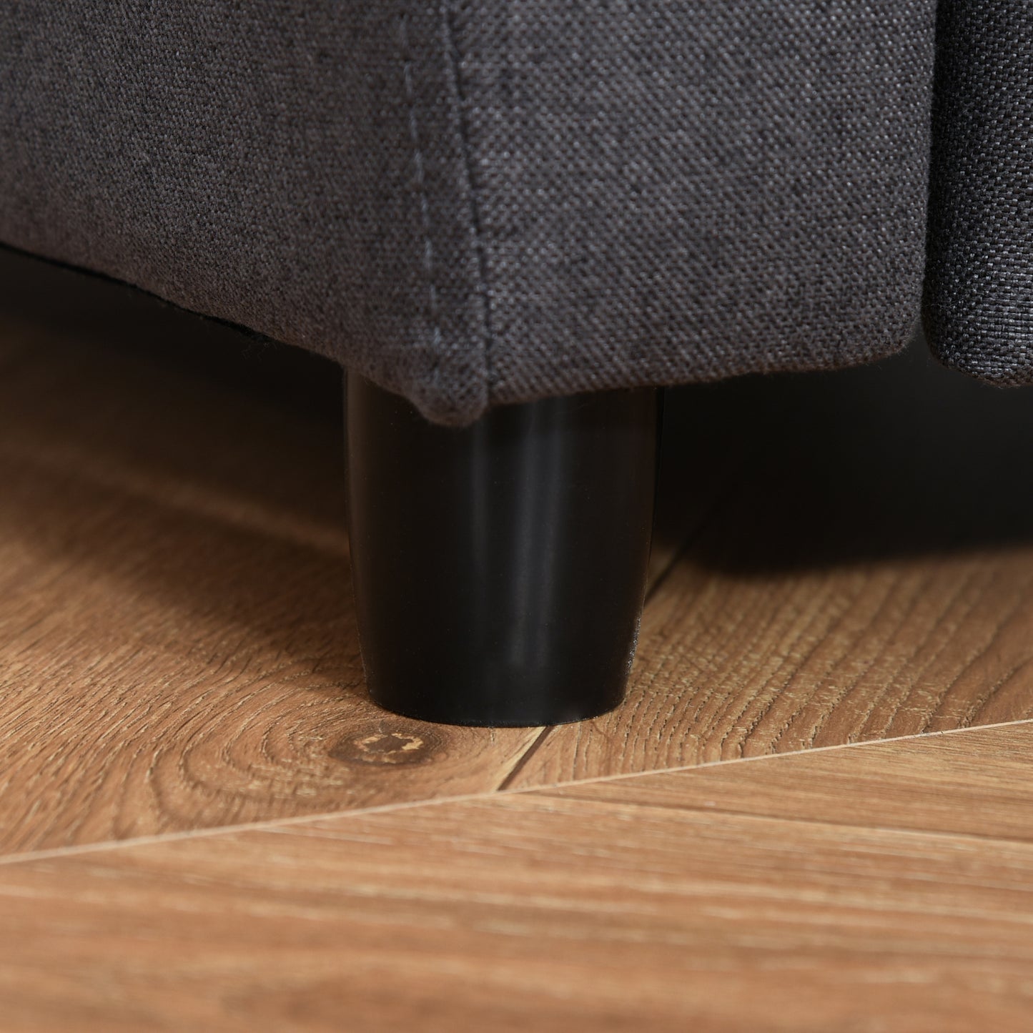 HOMCOM 2 in 1 design Kids Sofa Armchair with Footrest for Children Playroom Bedroom Living Room 55 x 50 x 67cm Grey