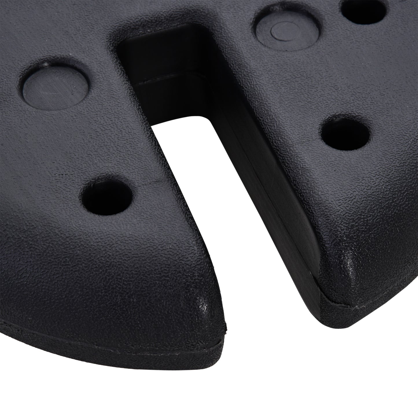 Outsunny 4 Pcs Gazebo Weighted Base Set, HDPE-Black