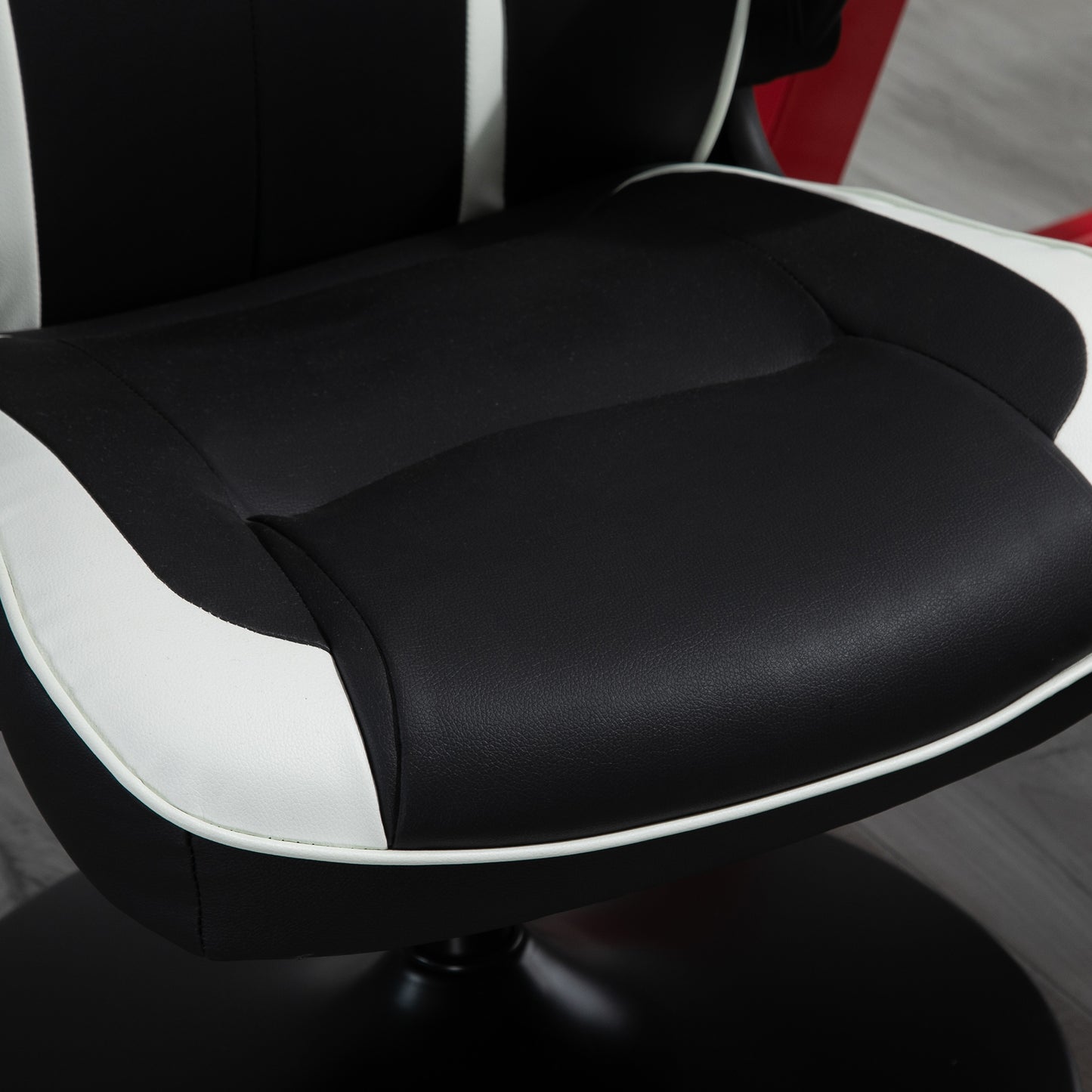 Vinsetto Faux Leather Racing-Style Chair, with Flip-Up Armrests