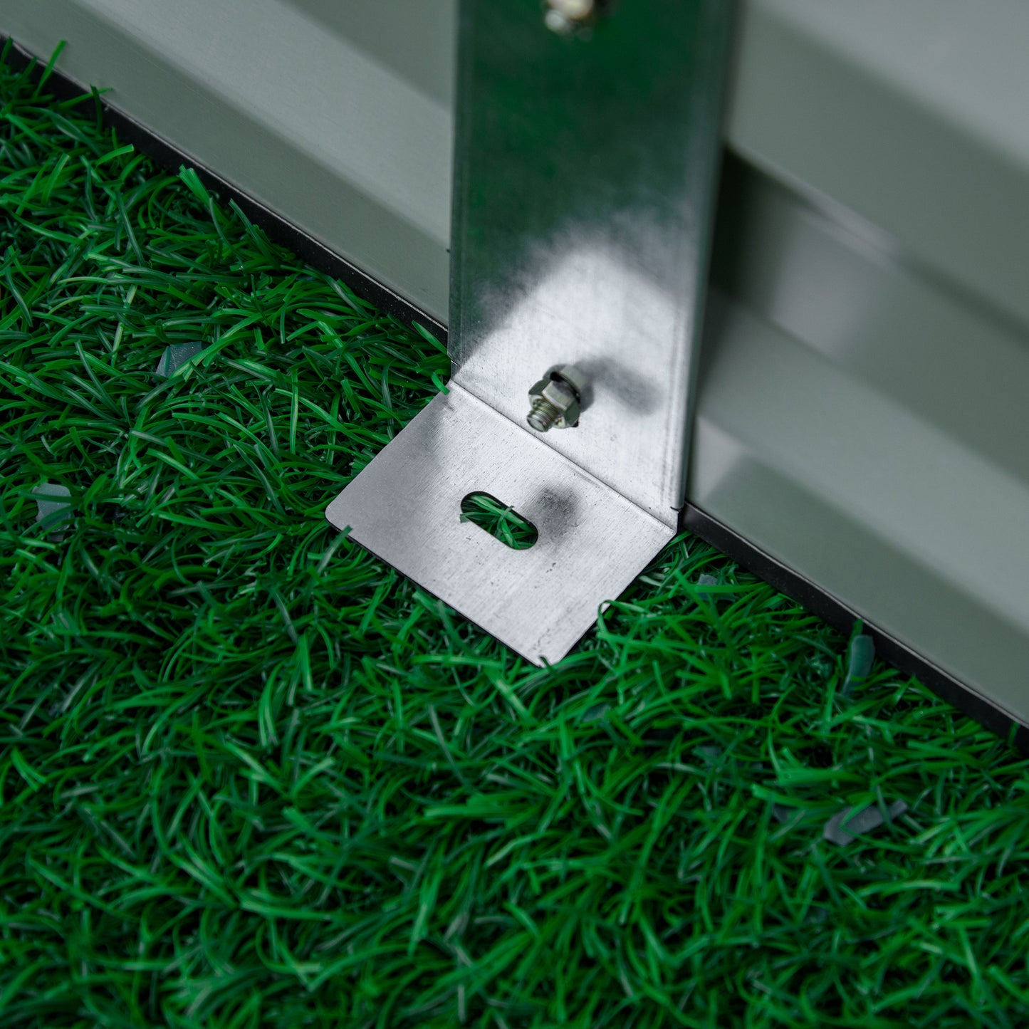 Outsunny Metal Raised Garden Bed Planter Box Outdoor Planters for Growing Flowers Herbs Grey 241x90.5x30cm