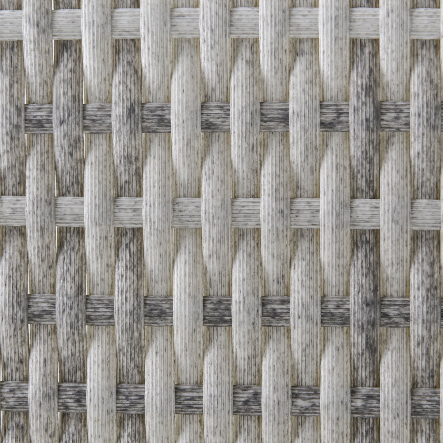 Outsunny Outdoor Patio Furniture Single Rattan Sofa Chair Padded Cushion All Weather for Garden Poolside Balcony Grey Wicker w/