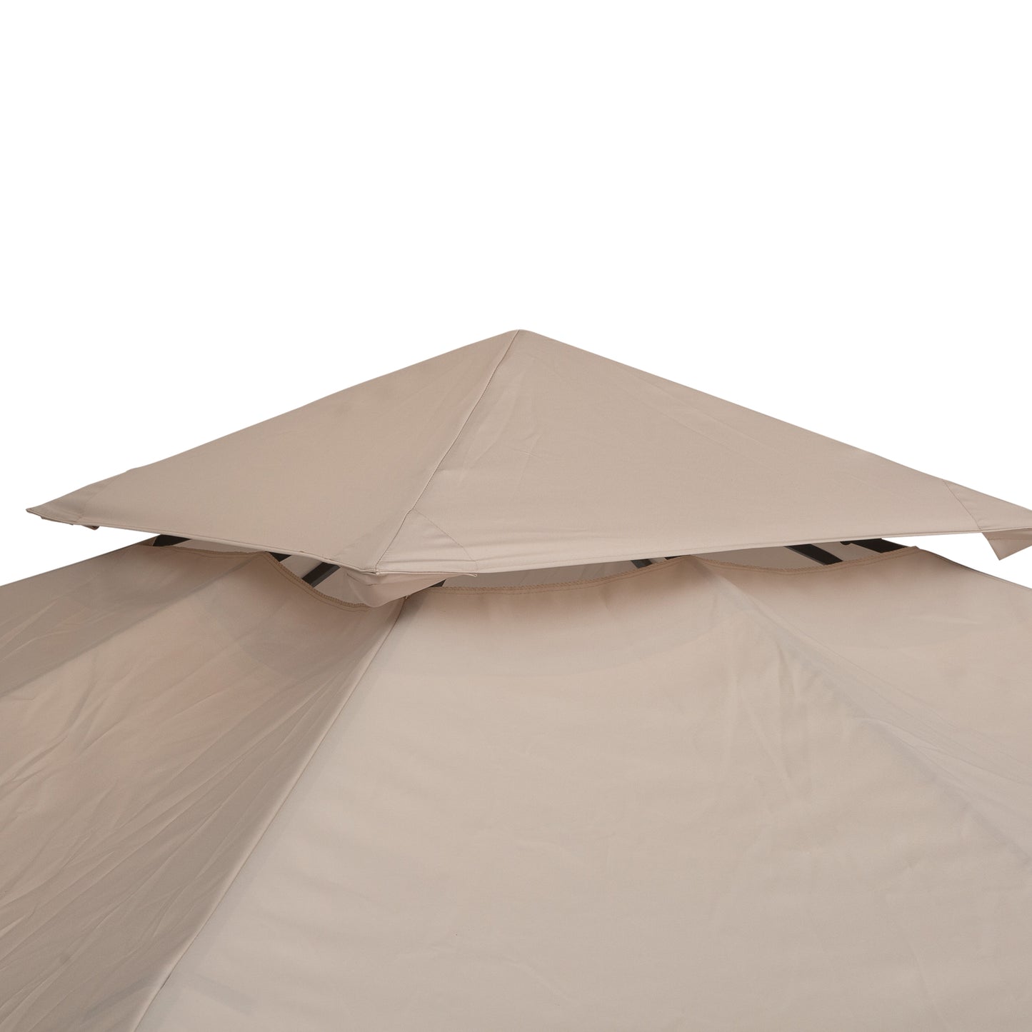 Outsunny 3 x 3(m) Gazebo Canopy Roof Top Replacement Cover Spare Part Deep Beige 2 Garden
