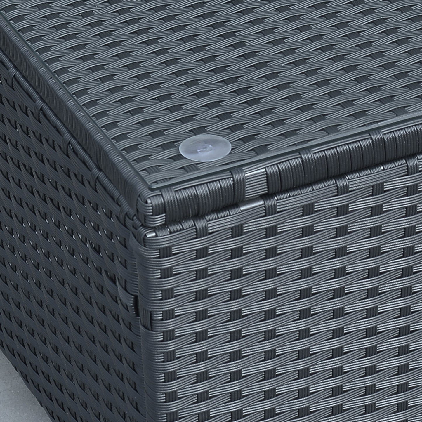 Outsunny Rattan Coffee Table-Black