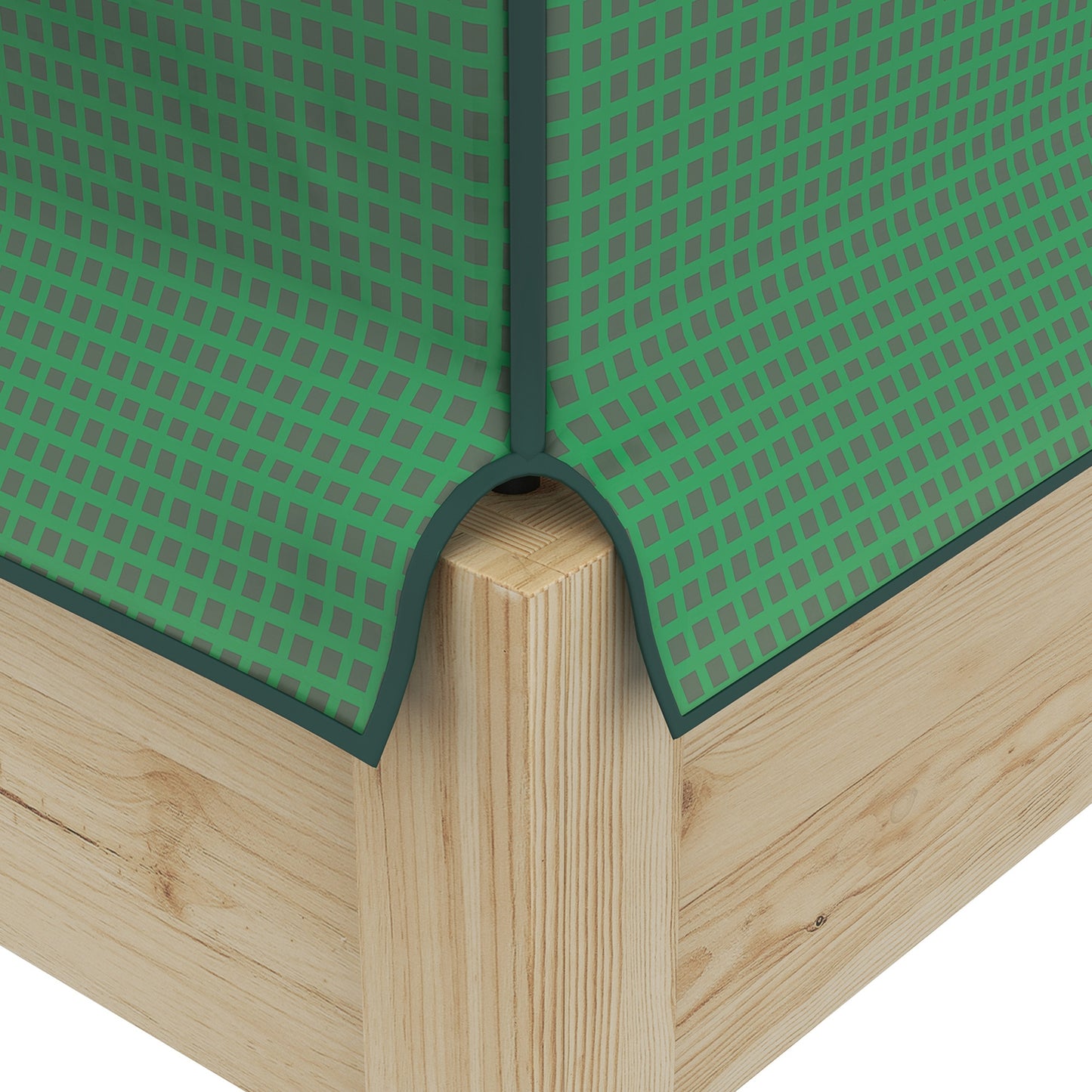 Outsunny Wooden Planter Box with PE Greenhouse Cover and Bed Liner Raised Garden Bed for Vegetables Flowers Herbs