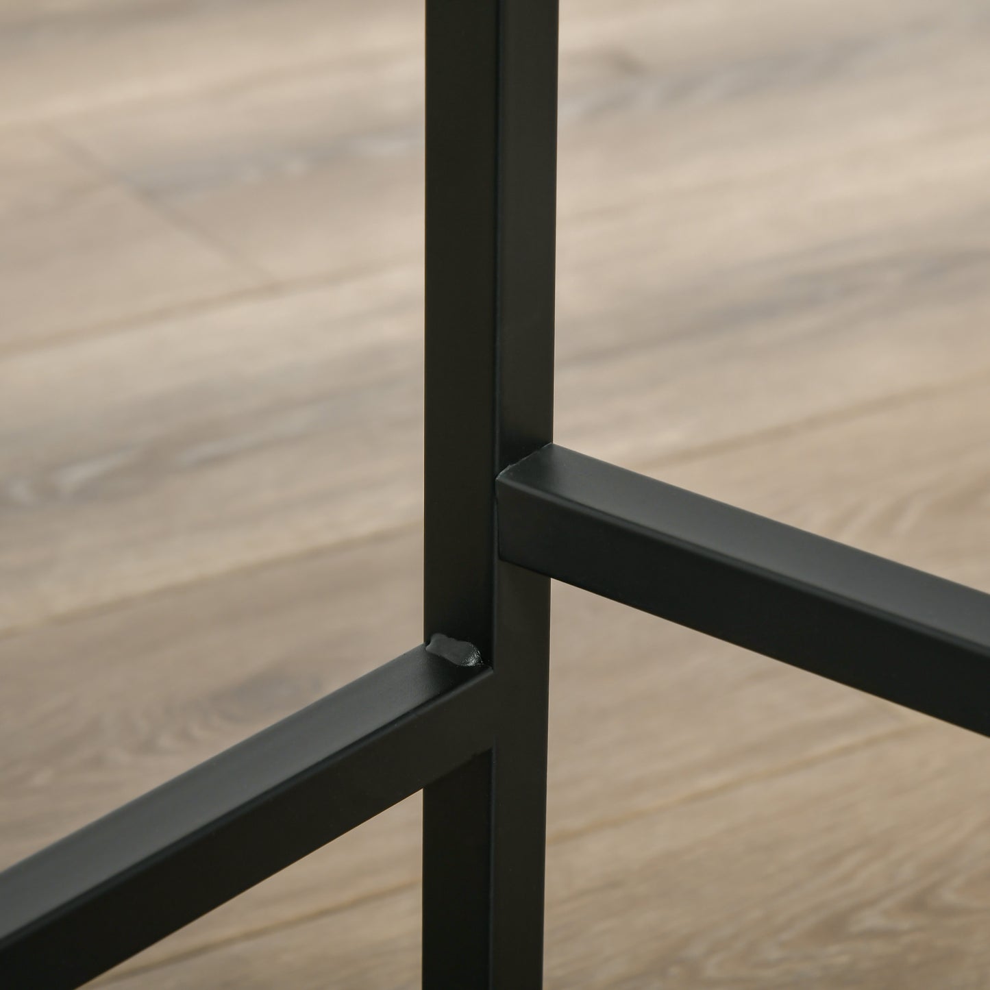 HOMCOM Industrial Bar Stools, Set of 2 Kitchen Breakfast Bar Chairs with Footrest, Counter Height Island Stools for Dining Area, Home Pub, Rustic Brown