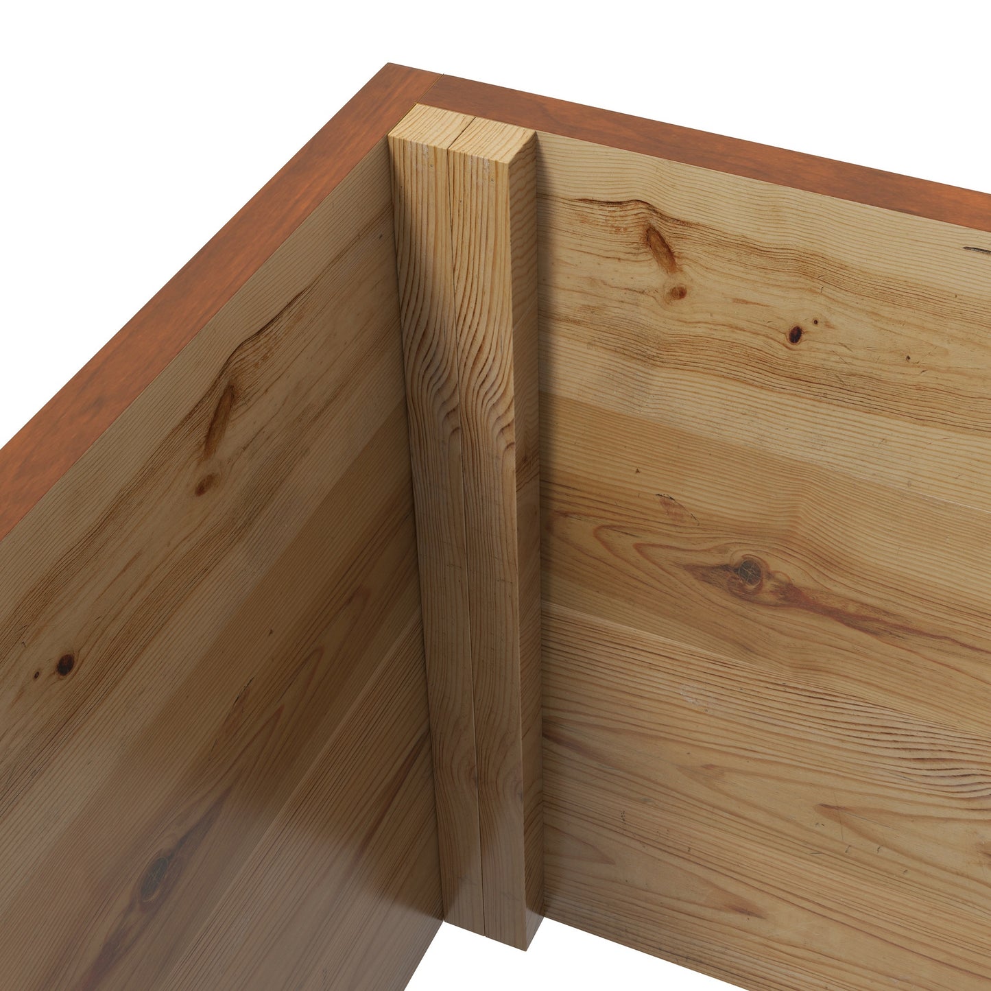 Outsunny Wooden Trellis Planter Box Raised Garden Bed to Grow Vegetables Herbs and Flowers Orange