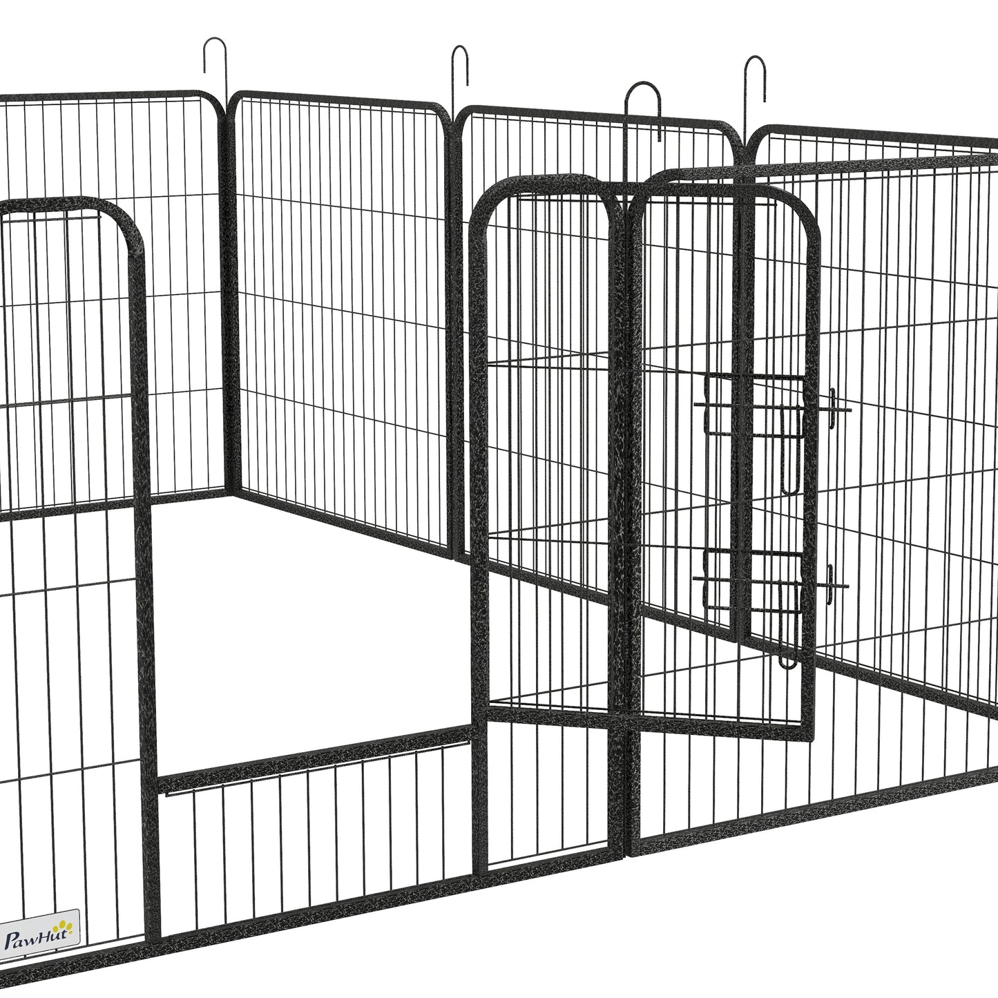 PawHut Steel Puppy Play Pen for Small Medium Dogs