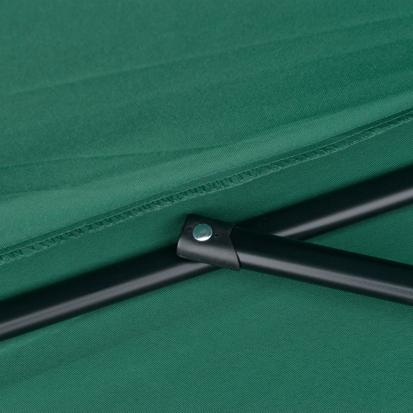 Outsunny 2.7 m Half Round Umbrella Parasol-Green