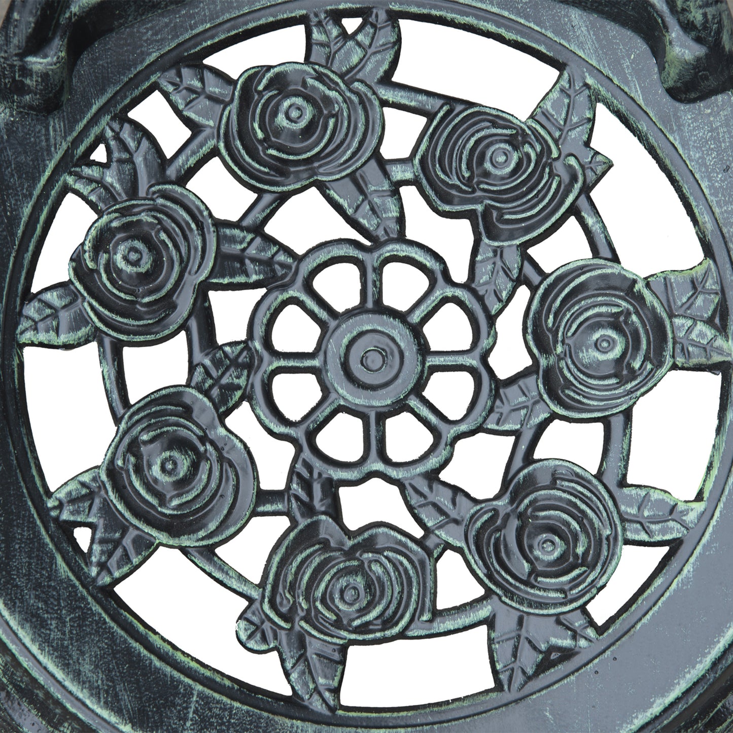 Outsunny 3 Pcs Cast Aluminum Bistro Set-Green