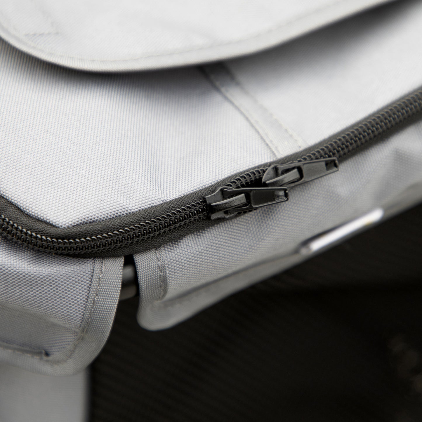 PawHut One-Click Foldable Pet Stroller, Dog Cat Travel Pushchair w/ EVA Wheels, Storage Bags, Mesh Windows, Doors, Safety Leash, Cushion, for Small Pets - Grey