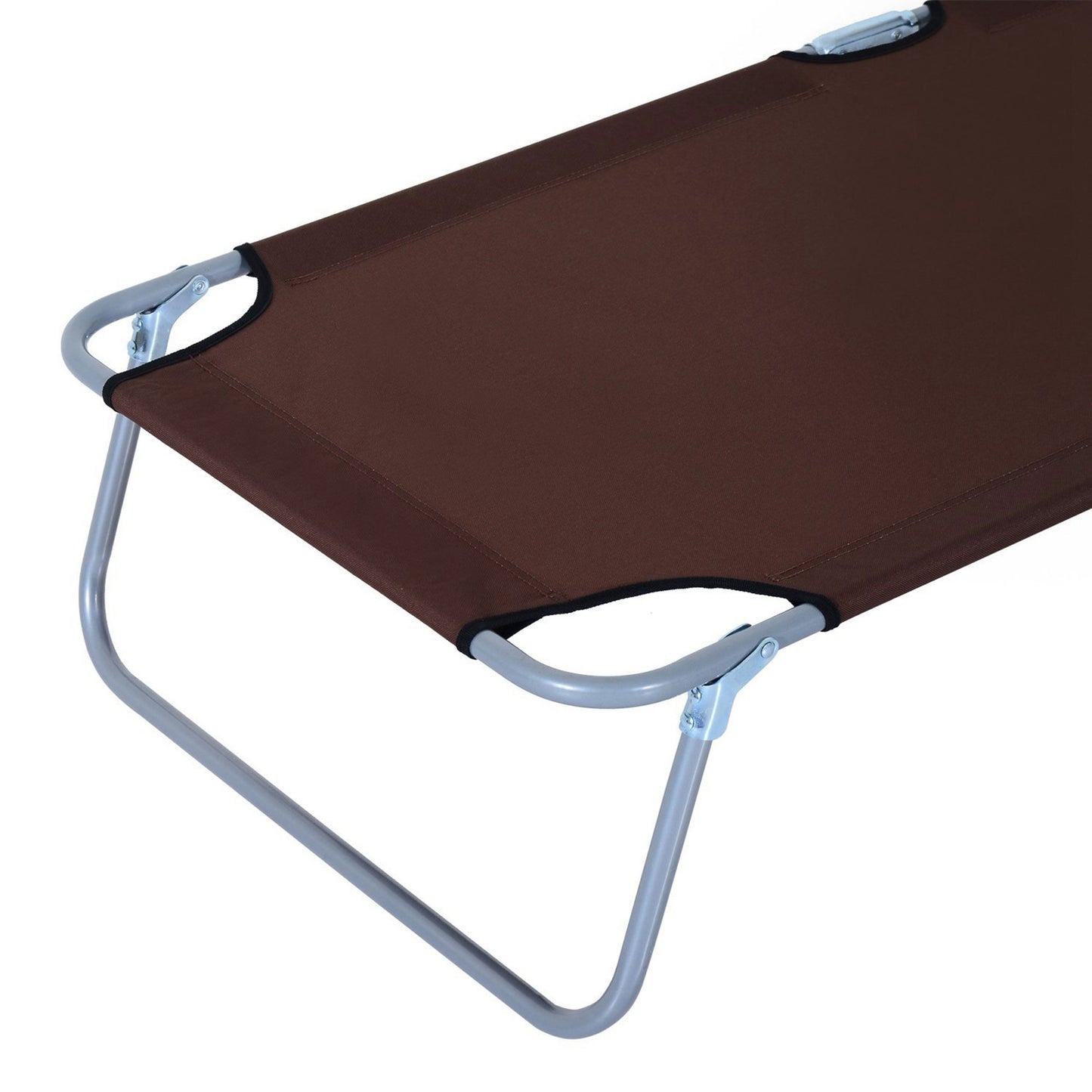 Outsunny Adjustable Sun Bed-Brown