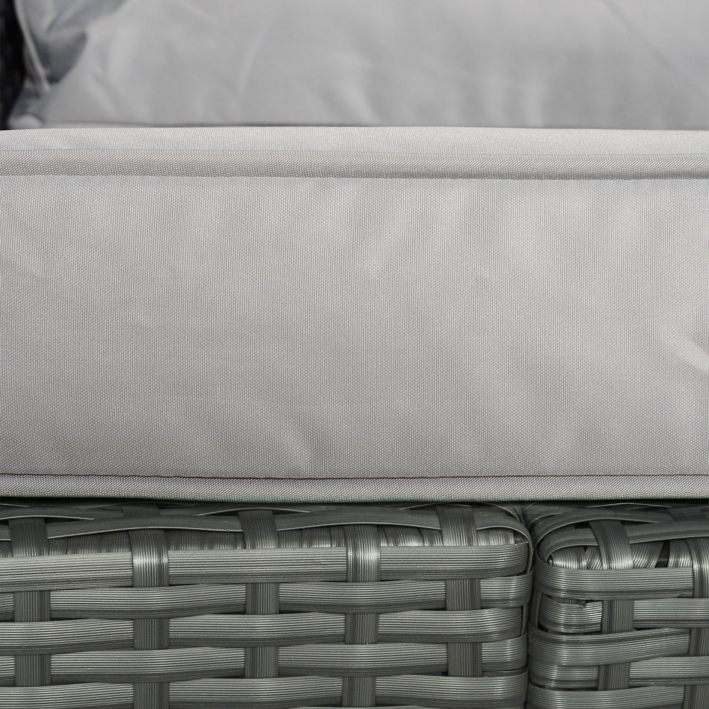 Outsunny 7-Seater Outdoor Garden Rattan Furniture Set w/ Recliners Grey