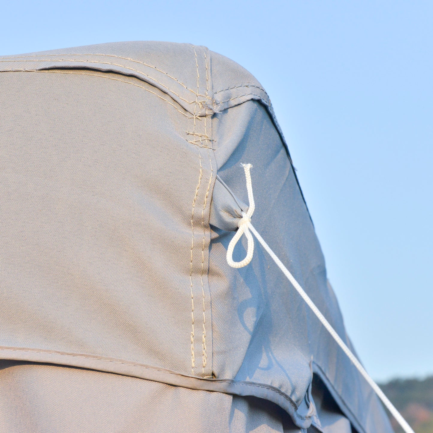 Outsunny 3 x 3 m Metal Gazebo Garden Outdoor 2-tier Roof Marquee Party Tent Grey