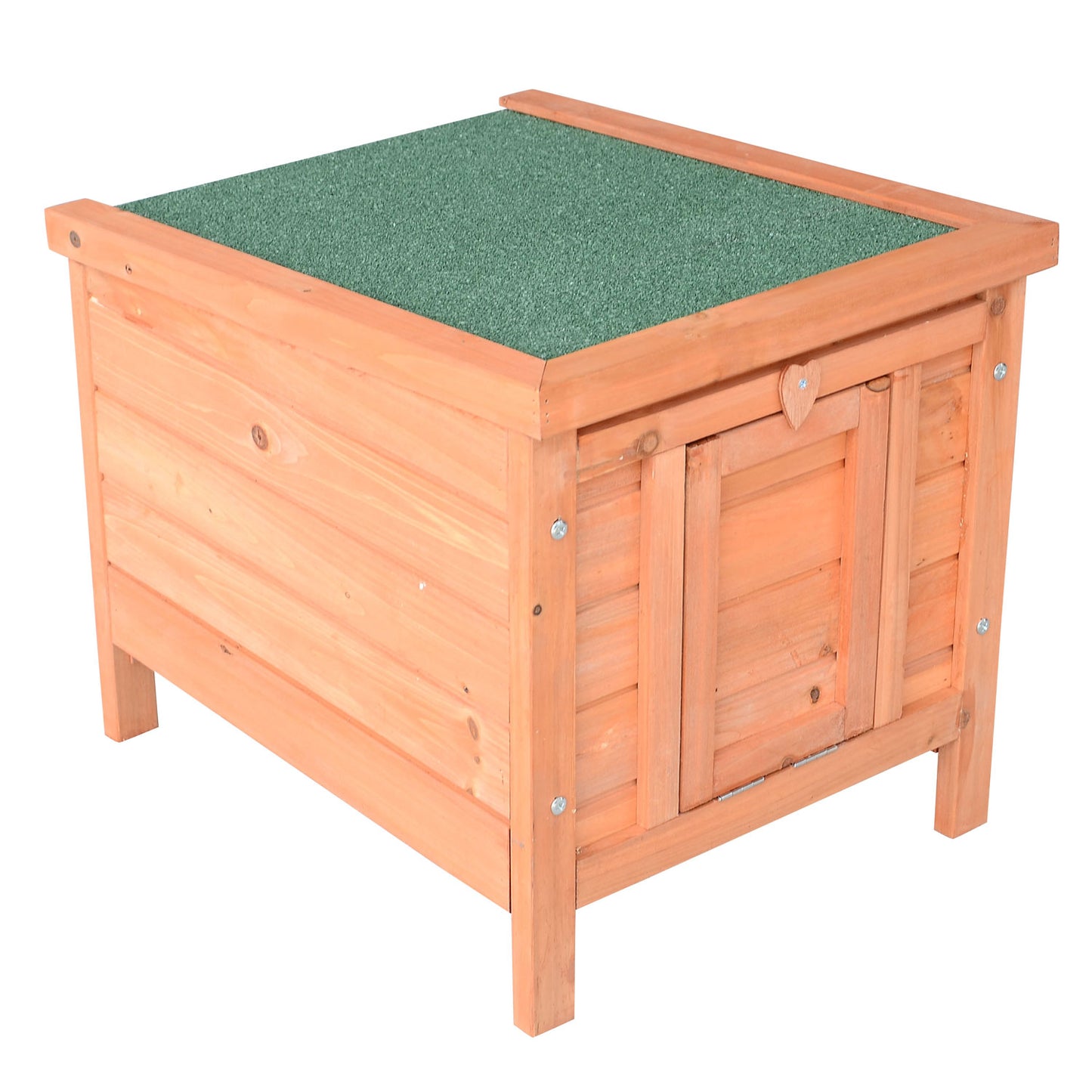 PawHut 20" Wooden Rabbit Hutch-Fir Wood