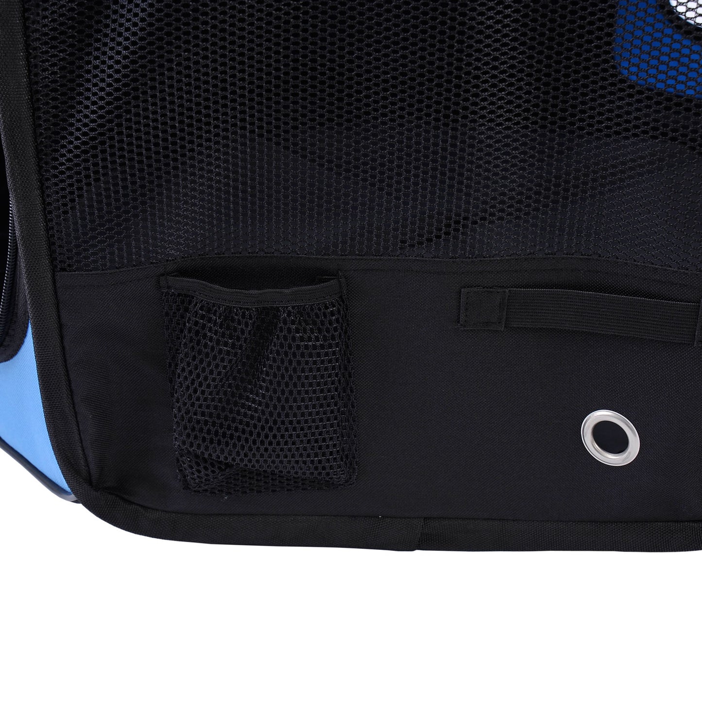 HOMCOM Fabric Dog Pens Pet Puppy PlayPen Dog Crate(37cmx37cmx95cm)-Blue/Black