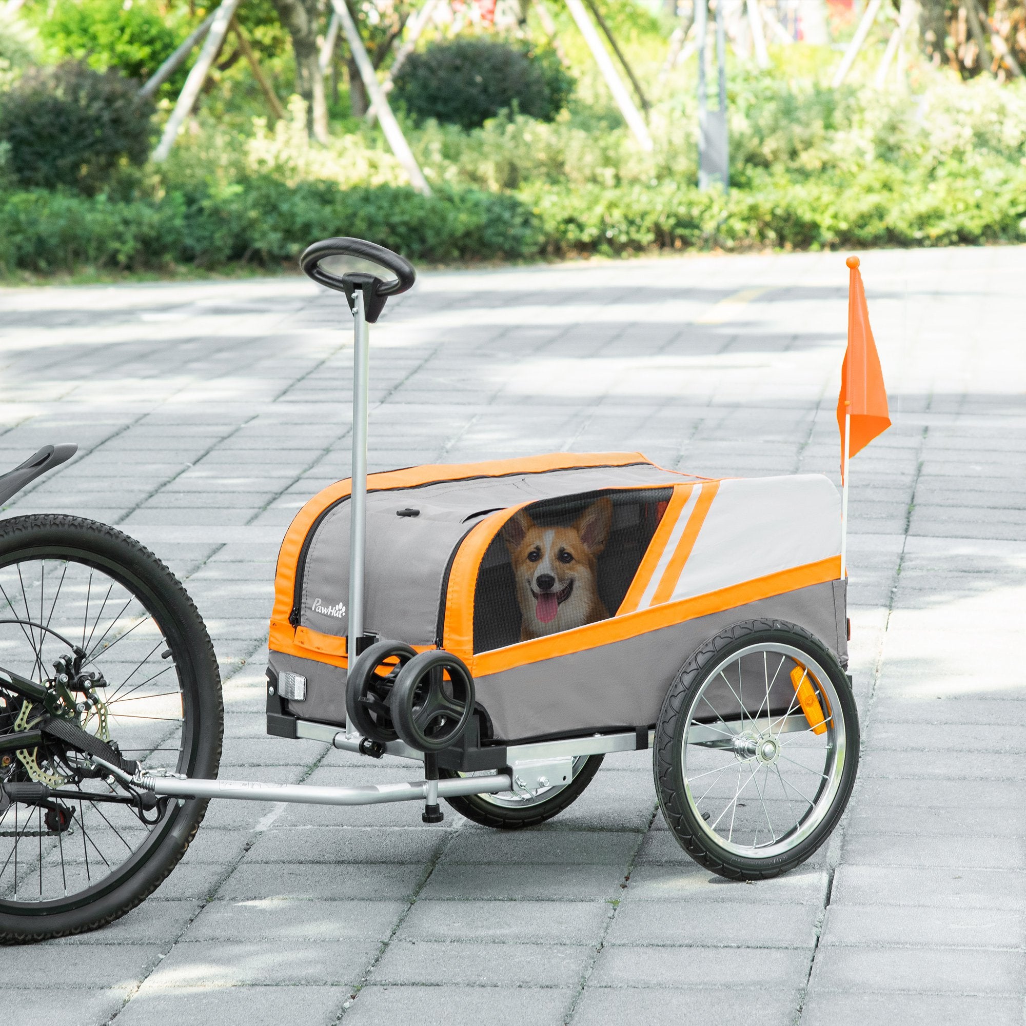 Small dog bicycle online trailer