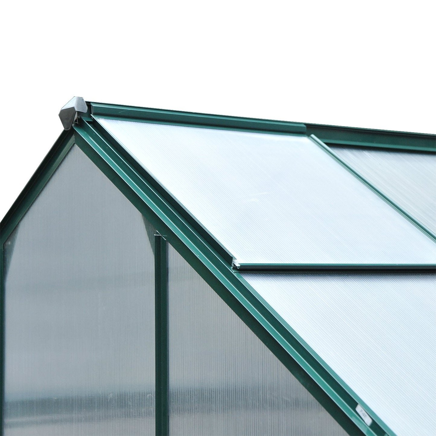 Outsunny 1.9x1.3x2 m Walk-In Mini Greenhouse-Dark Green Frame