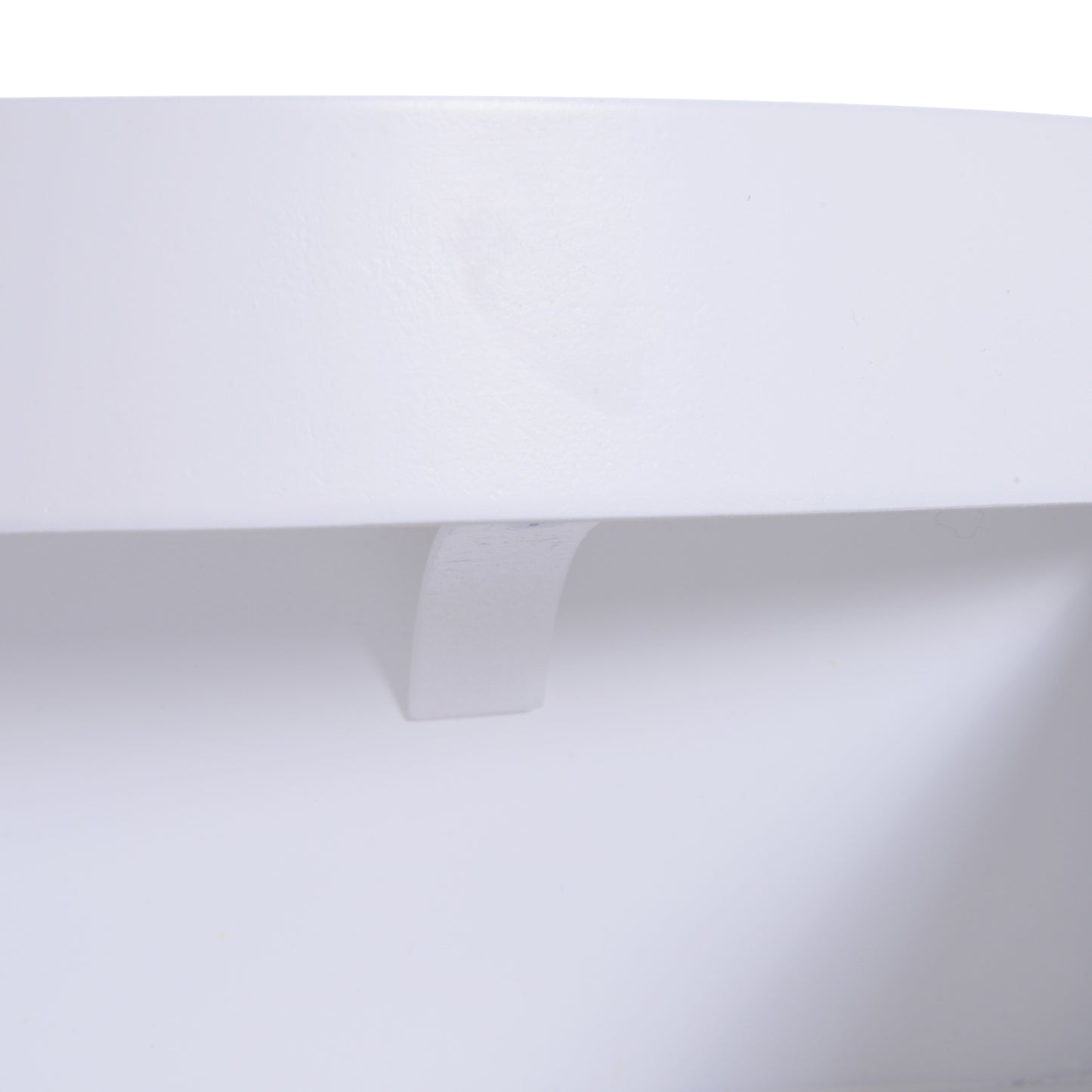 HOMCOM Modern Side Table, Small Coffee Table, Round Bedside Table with Drawer and Wood Legs for Living Room, Bedroom, White