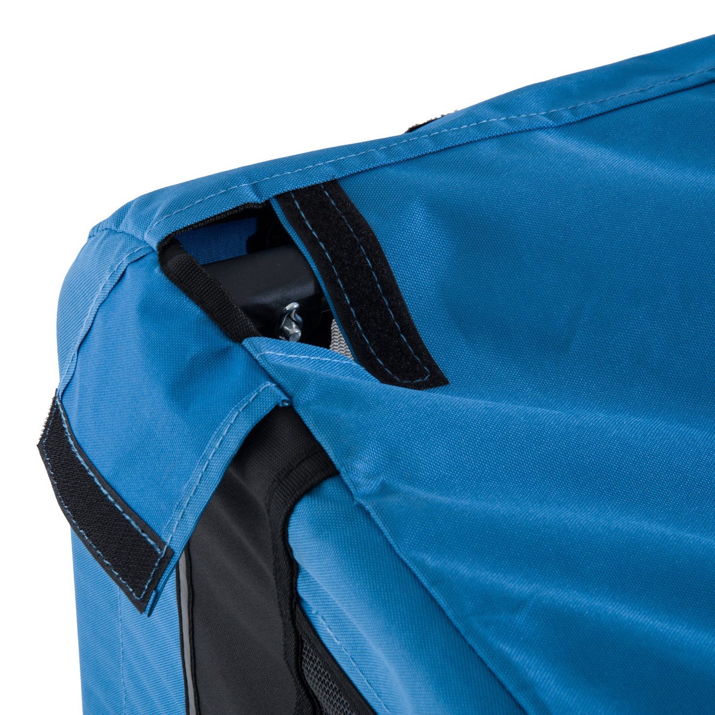 Pawhut Folding Bicycle Pet Trailer W/Removable Cover-Blue