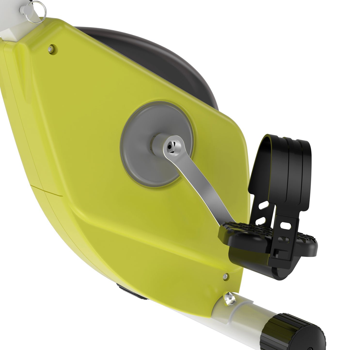 HOMCOM Steel Manual Stationary Bike Resistance Exercise Bike w/ LCD Monitor Yellow