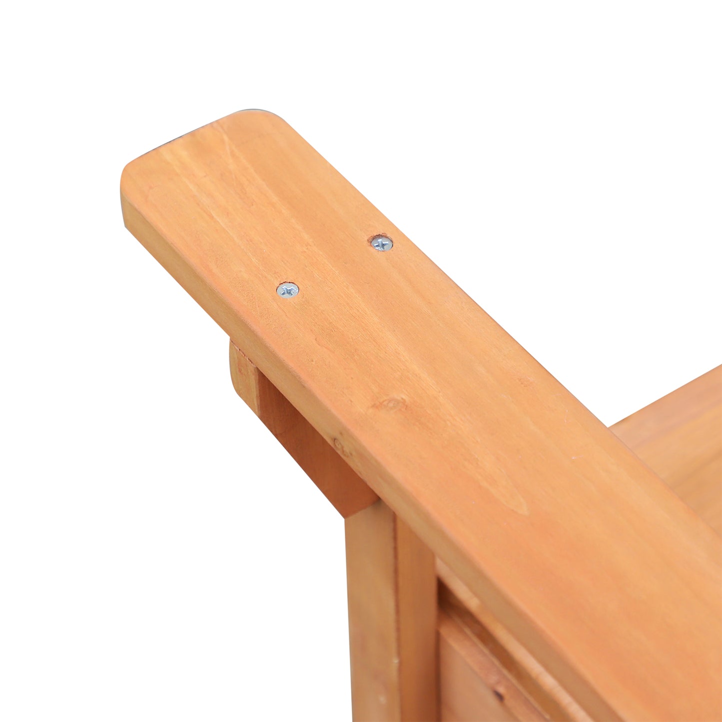 Outsunny Outdoor Storage Bench, Fir Wood, 112Lx58Wx84H cm-Natural Wood Colour