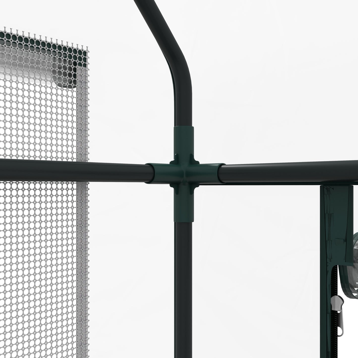 Outsunny Wooden Planter Box with Greenhouse Cover and Bed Liner Raised Garden Bed for Vegetables Flowers Herbs