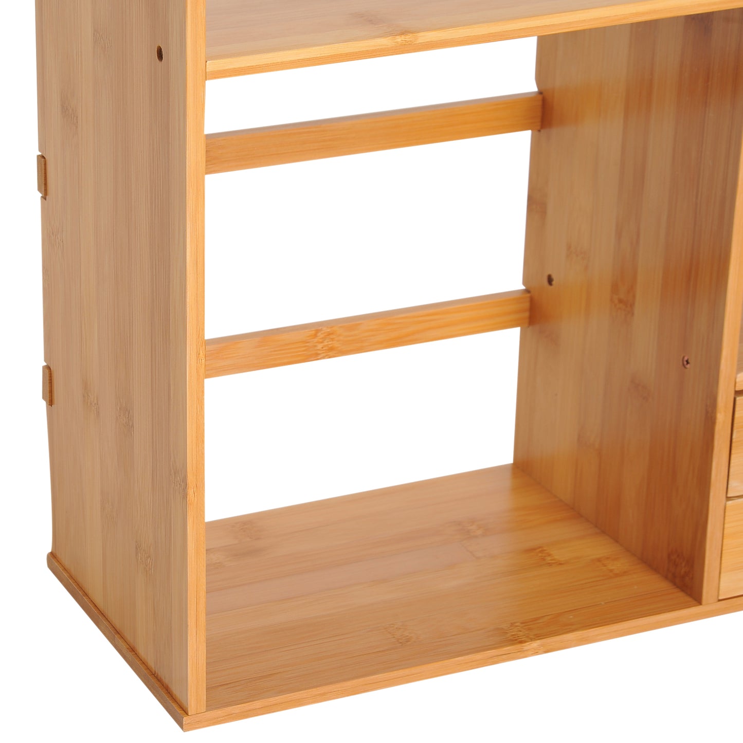 HOMCOM Desk Organiser, 48Lx19.5Lx46H cm-Natural Bamboo
