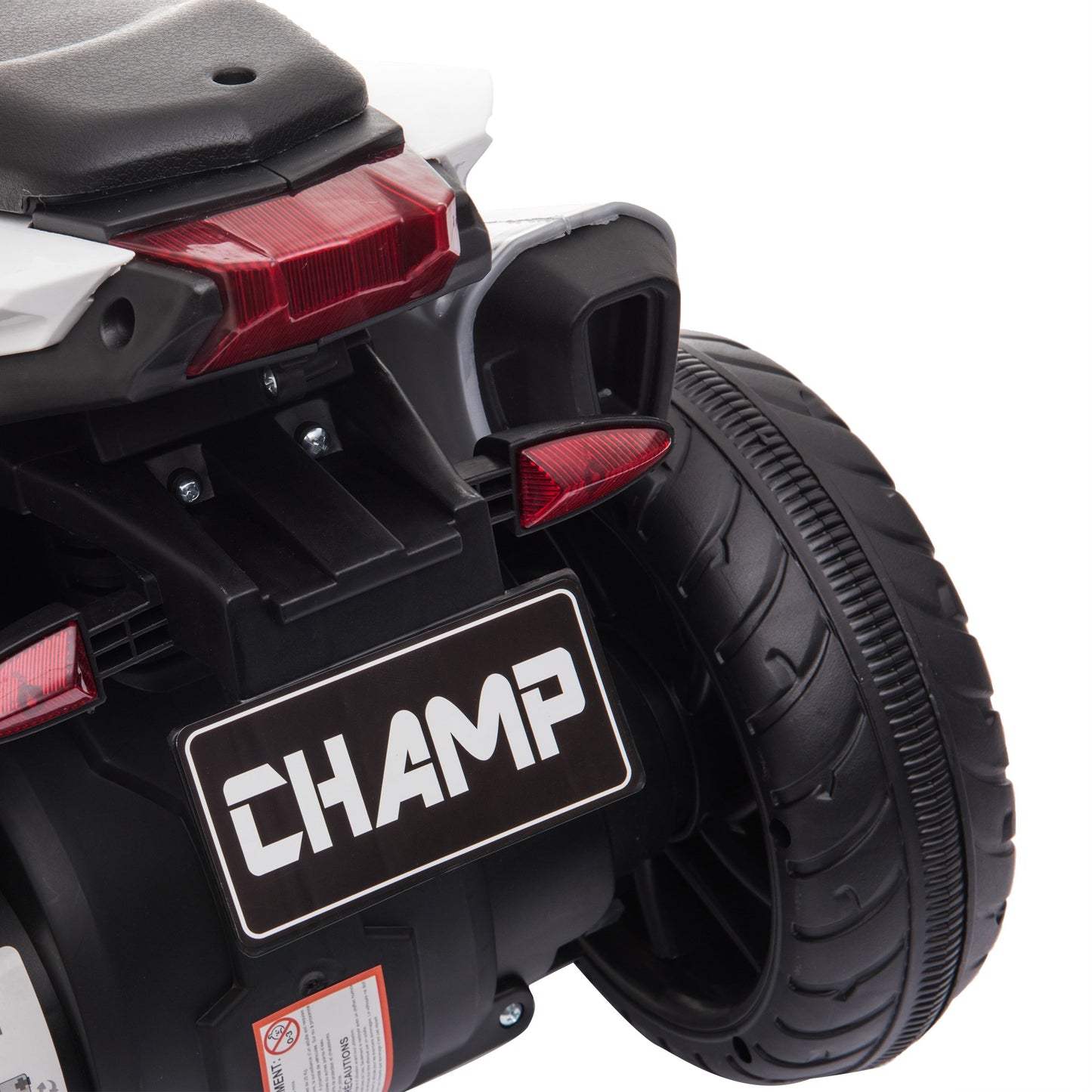 HOMCOM Kids 6V Battery Steel Enforced Motorcycle Ride On Trike Red