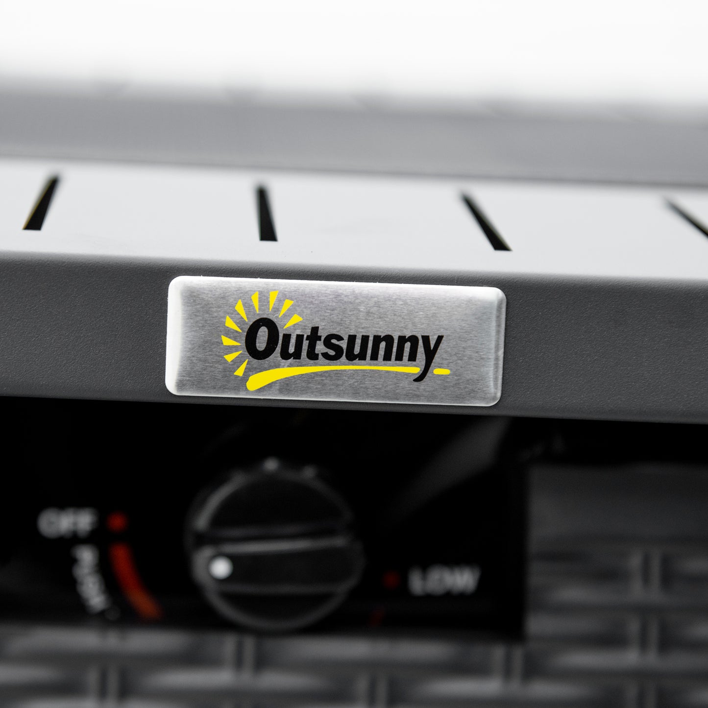 Outsunny Rattan-style Propane Gas Fire Pit Table with 50,000 BTU Burner, Square Smokeless Firepit Patio Heater with Thermocouple, Lava Rocks, Waterproof Cover, Spark Guard, and Lid