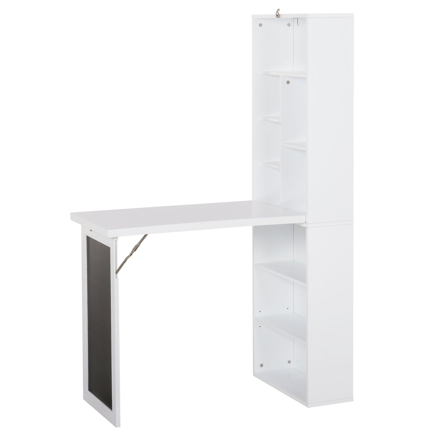 HOMCOM Folding Convertible Desk White