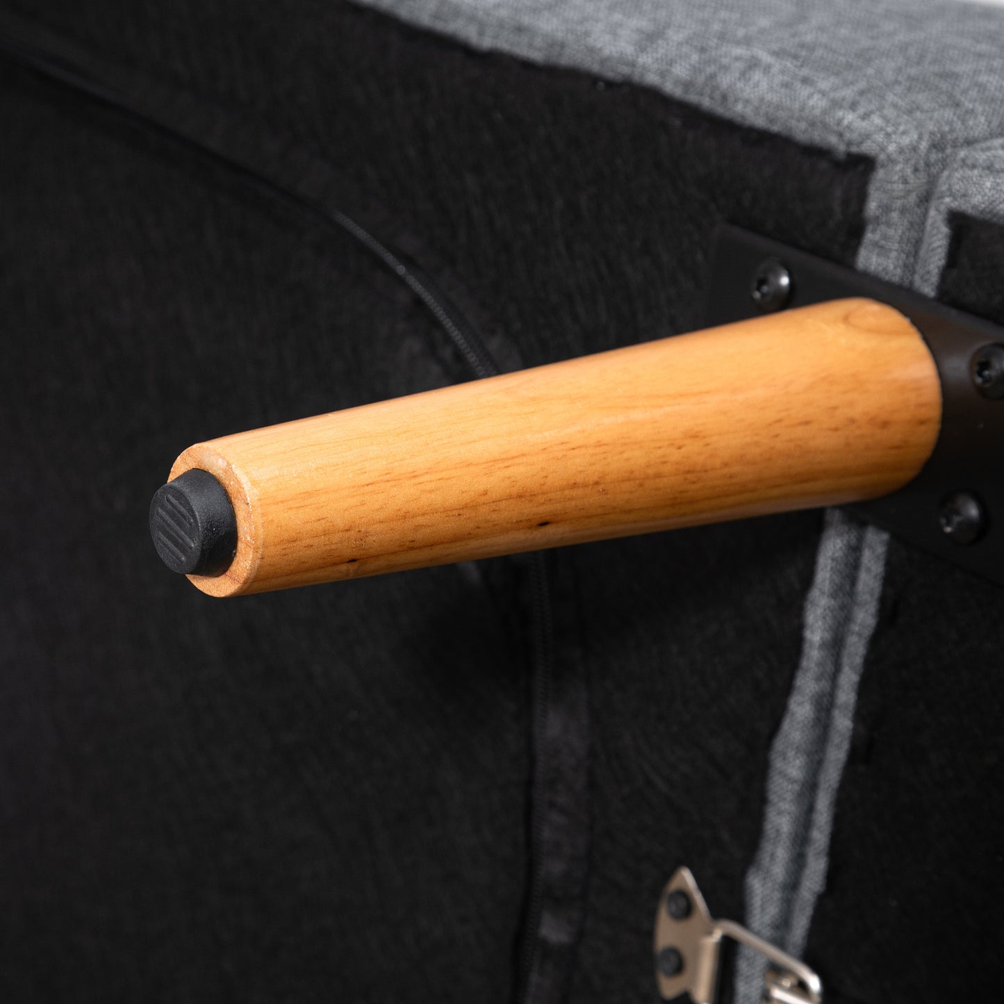 HOMCOM Two-Seater Sofa Bed, with Split Back - Grey