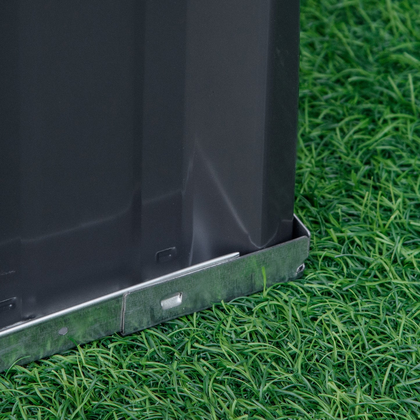 Outsunny 3 Tier Raised Garden Bed, Metal Elevated Planer Box Kit w/ A Pairs of Glove for Backyard, Patio to Grow Vegetables, Herbs, and Flowers, Grey Box,