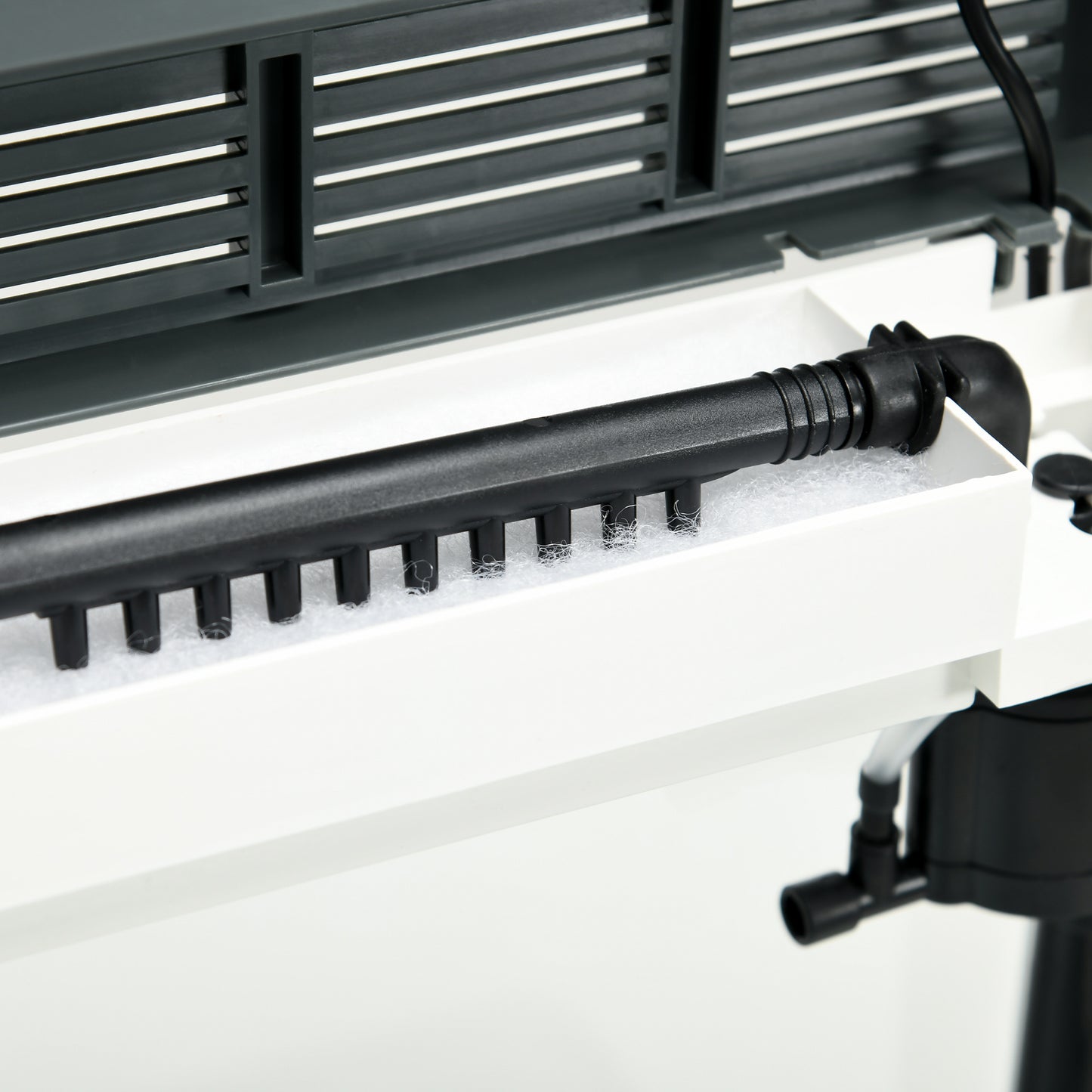 PawHut 13L Glass Aquarium Fish Tank with Filter LED Lighting for Betta Guppy Mini Parrot Fish Shrimp 29 x 20 x 30.5cm