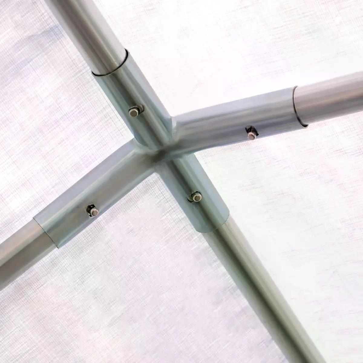 Outsunny Gazebo Marquee Party Tent Wedding Canopy Steel Frame Water Resistant size 6x4 m-White