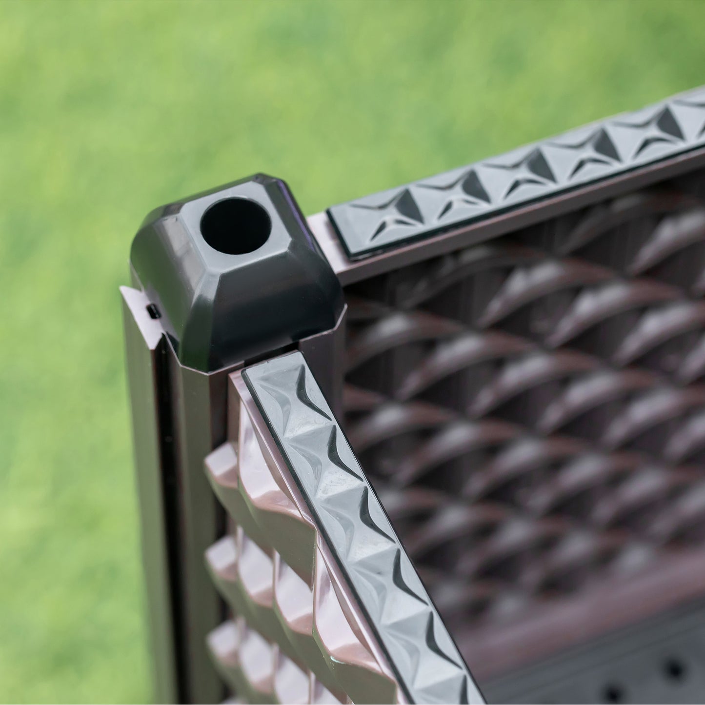 Outsunny Set of 2 Garden Raised Bed, Elevated Planter Box, Flower Vegetables Planting Container with Self-Watering Design and Drainage Holes for Flower,