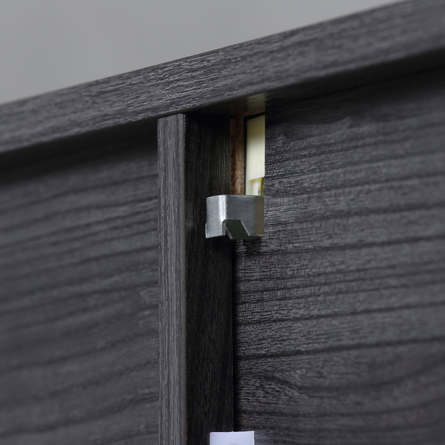 HOMCOM Floating TV Unit Stand for TVs up to 70" with High Gloss Effect, Wall Mounted Media Console with Storage Cupboards, Grey and Black