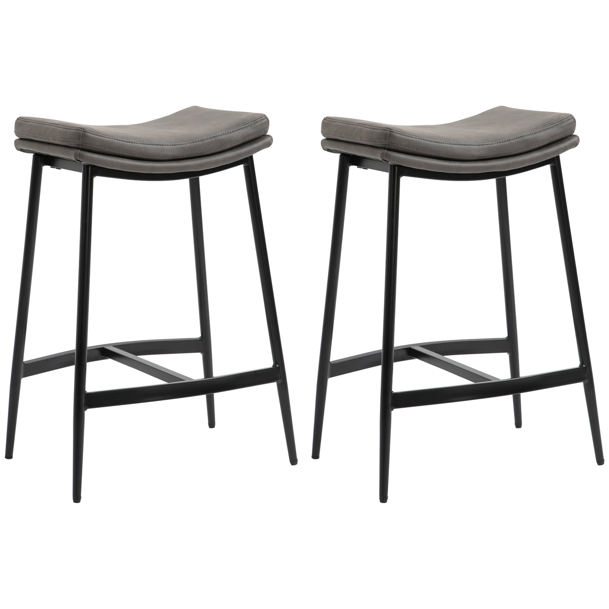 Metal on sale saddle stool