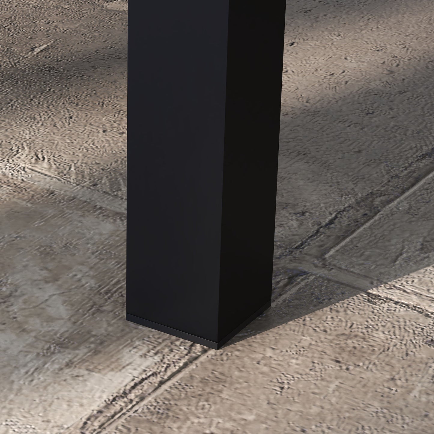 Outsunny 100cm x 60cm Aluminium Outdoor Coffee Table - Black