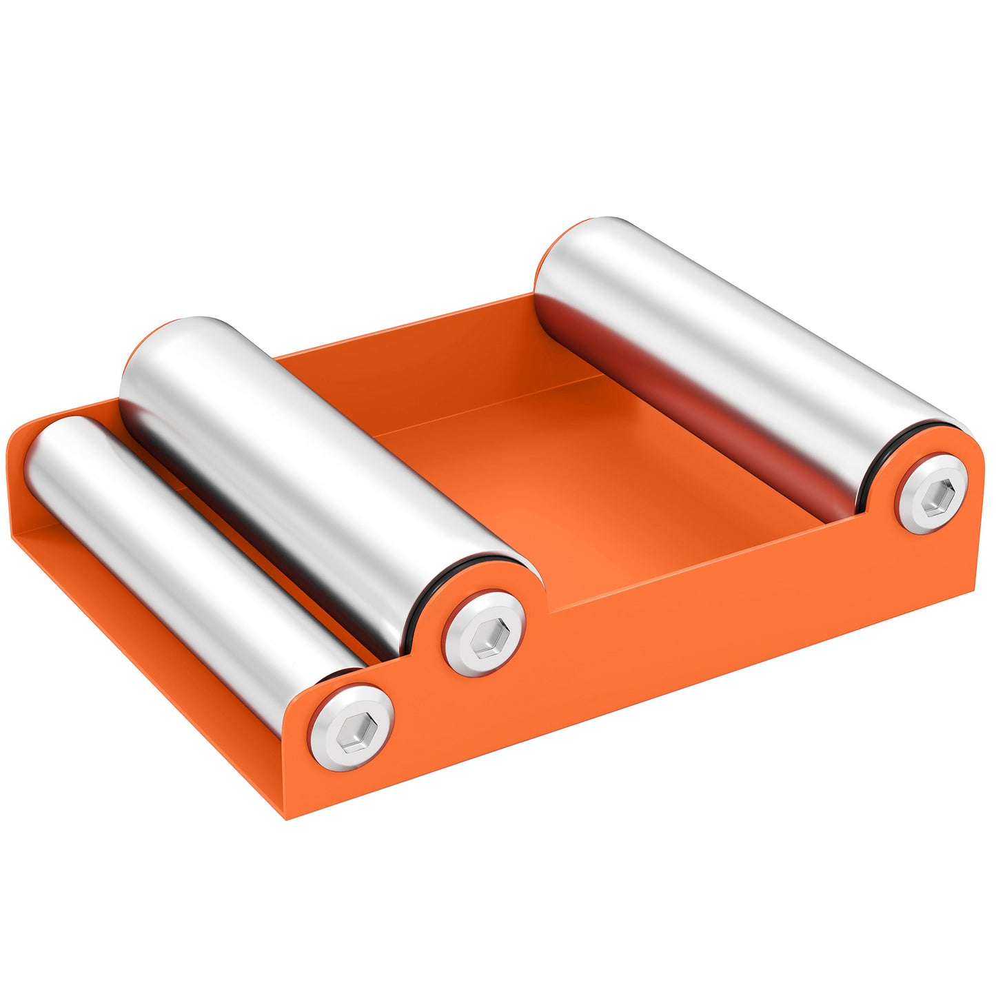 HOMCOM Motorcycle Wheel Cleaning Stand with Steel Frame, Aluminium Rollers, for Tyre Cleaning & Chain Lubrication, Fits < 180mm Tyres, Orange