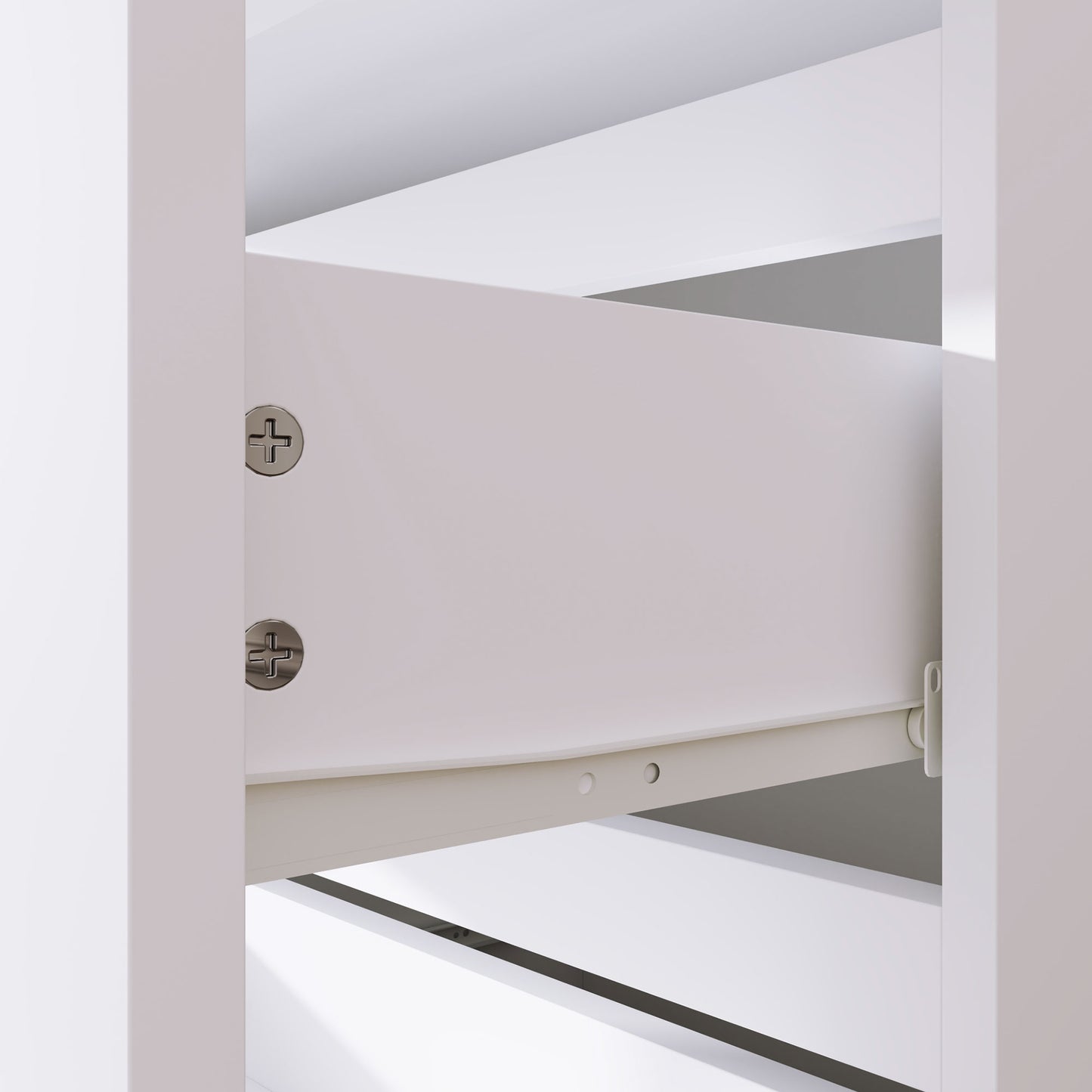 HOMCOM Chest of Drawers, 4-Drawer Storage Cabinets, Modern Dresser, Storage Drawer Unit for Bedroom - White
