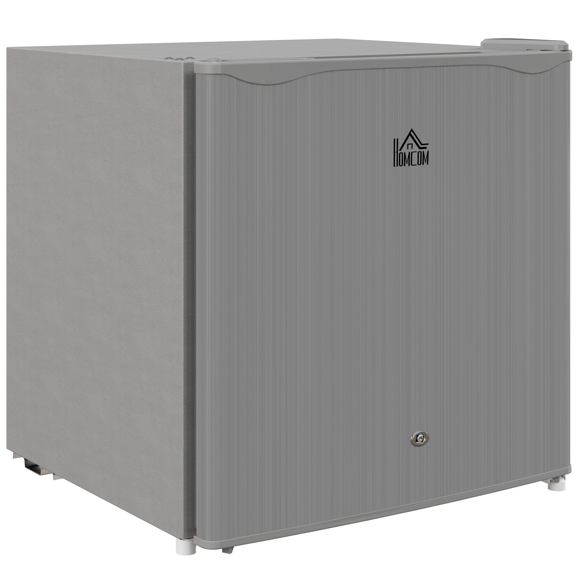 HOMCOM 46 Litre Lockable Countertop Fridge - Grey – mhstar.co.uk
