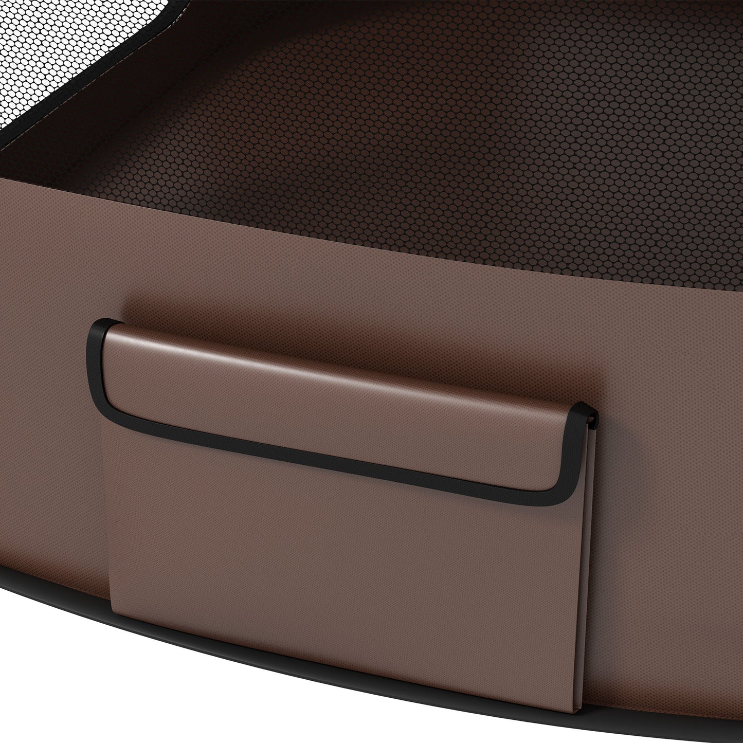 PawHut Foldable Dog Pen with Storage Bag for Indoor/Outdoor Use Brown - Large