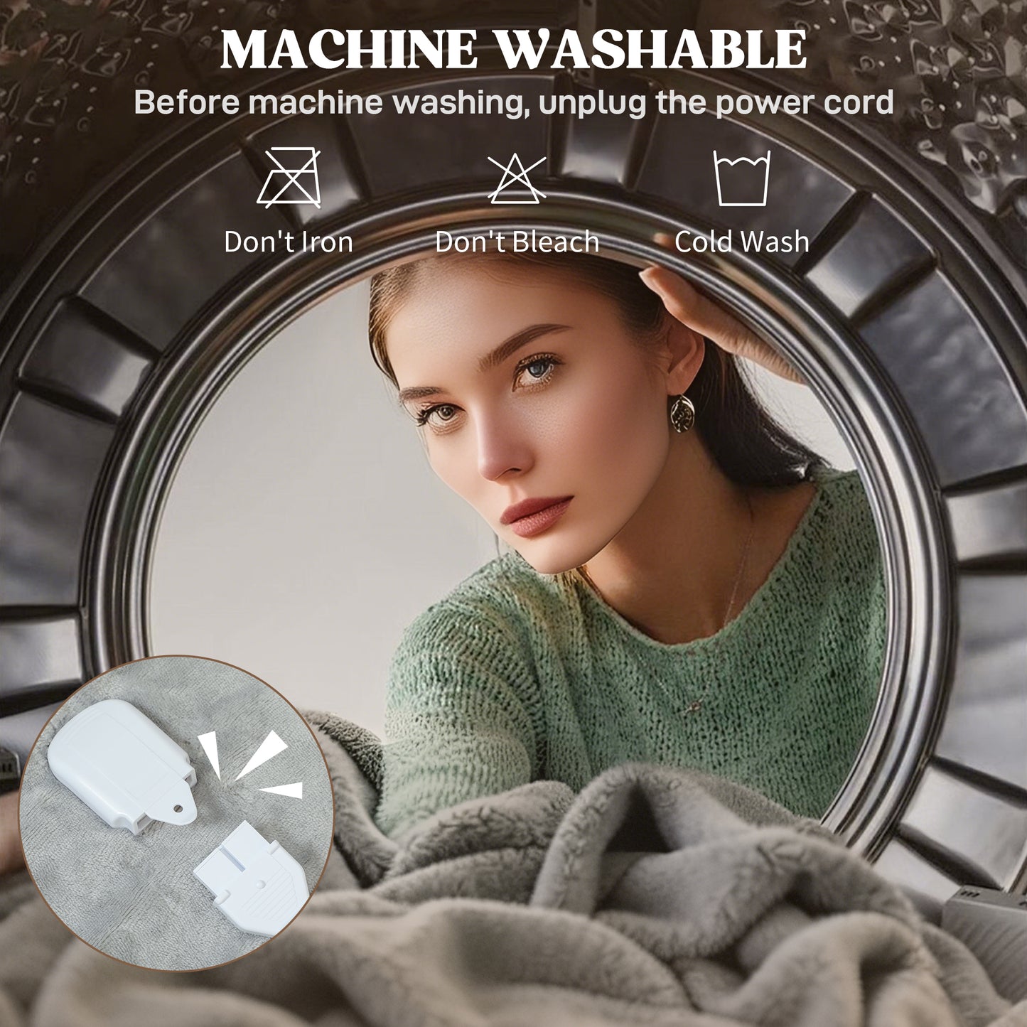 HOMCOM Heated Blanket, Electric Throw 180x130cm with 10 Heat Levels & 10H Timer, Machine Washable Flannel Velvet, Overheat Protection, Grey