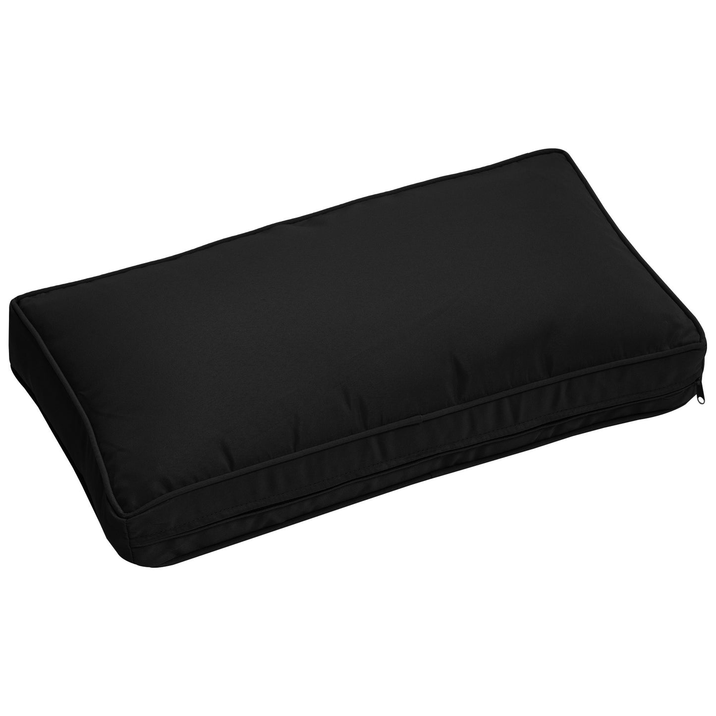 Outsunny Garden Rattan Sofa Cushion Polyester Cover Replacement Outdoor- No Cushion Included Black