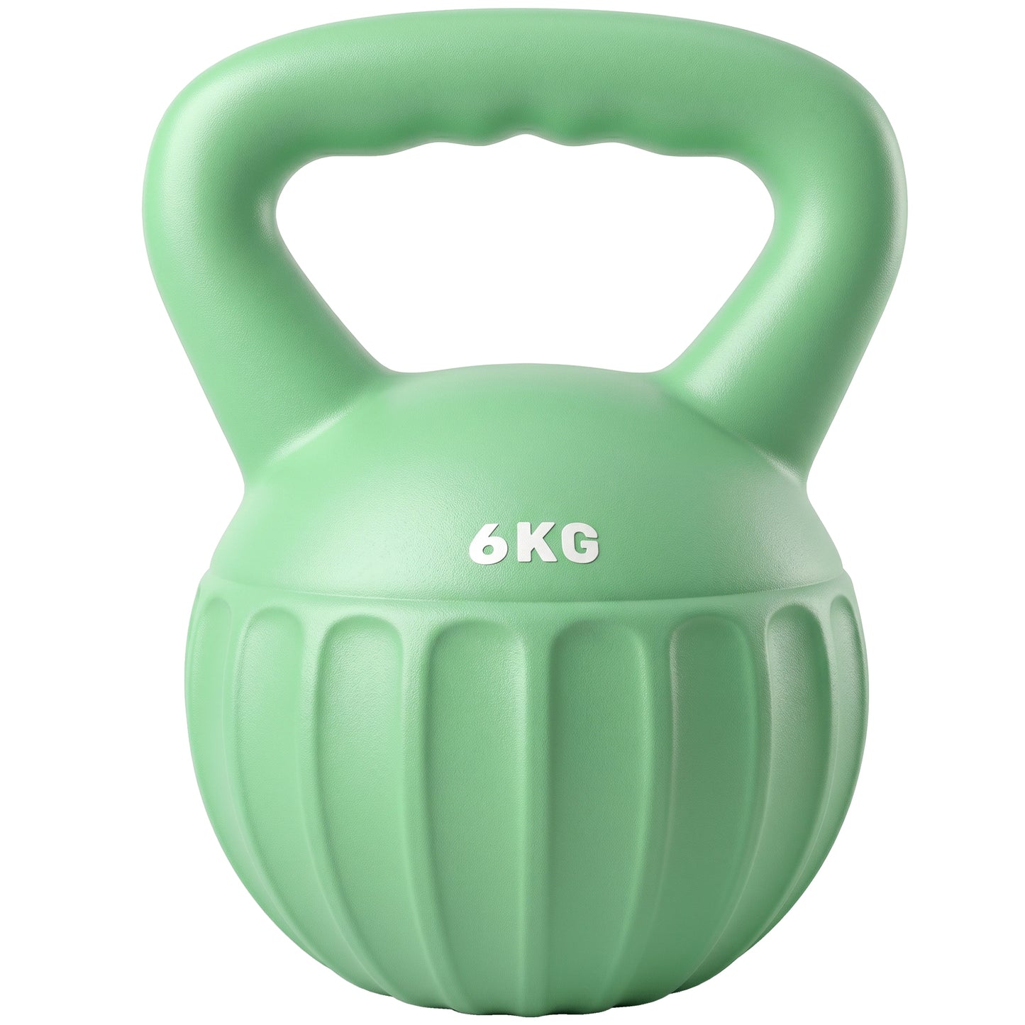 SPORTNOW Kettlebell for Strength Training Kettle Bell with Non-Slip Handle 6 kg Green