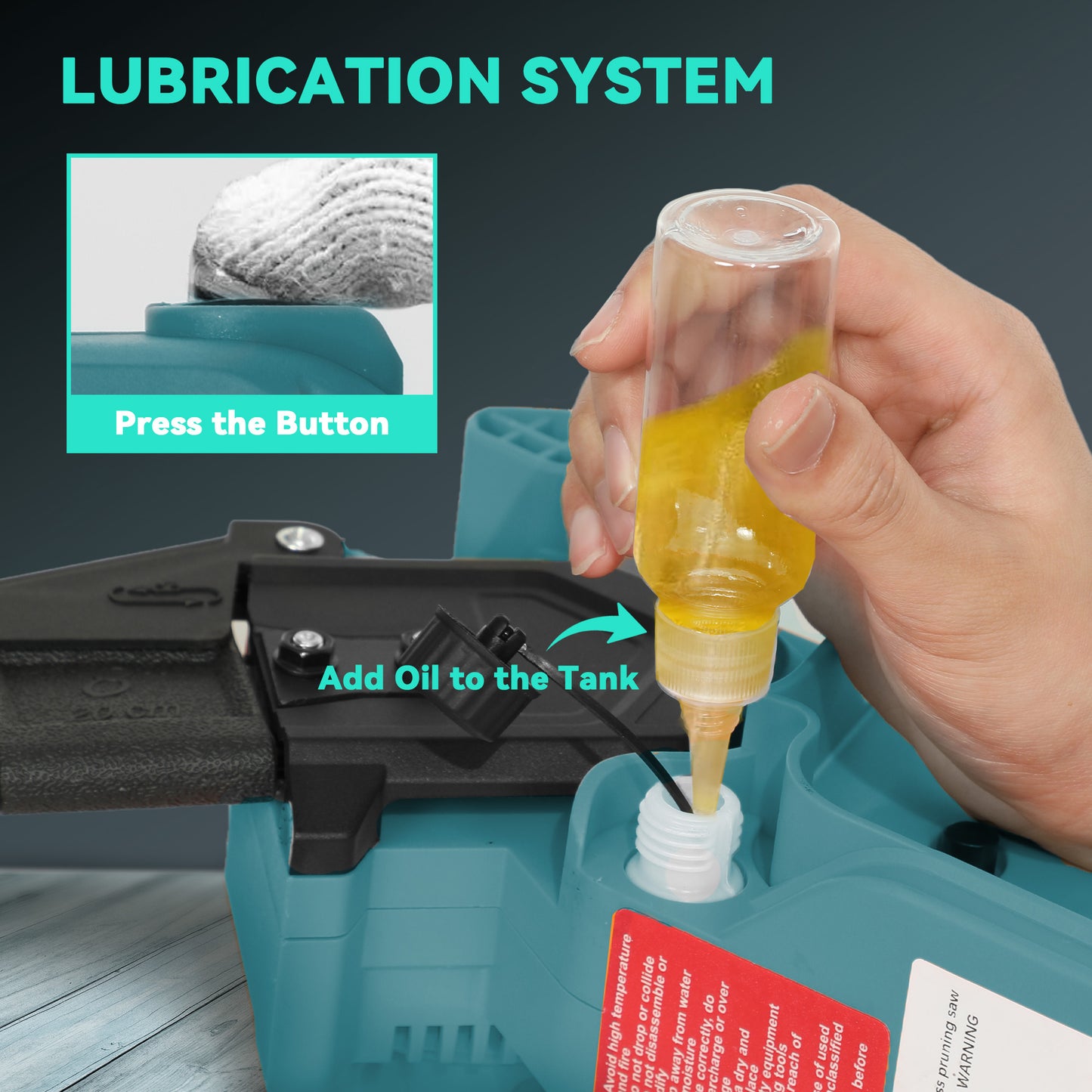 Outsunny Electric Chainsaw, Cordless, 8", Brushless Motor, 2x4.0Ah Batteries, Safety Lock, Portable Pruning Saw for Trimming, Blue