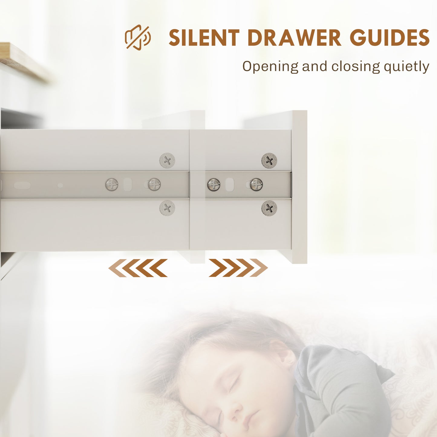 HOMCOM Sideboard for Living Room - White