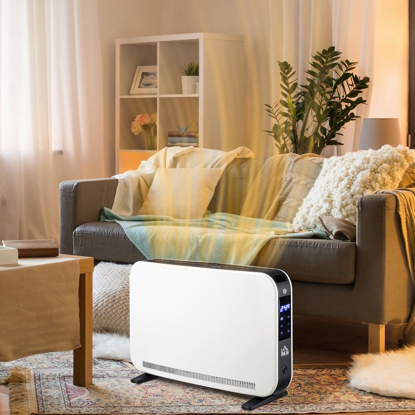 HOMCOM Three-Mode Modern Slimline Heater, 7-35℃ Temperature
