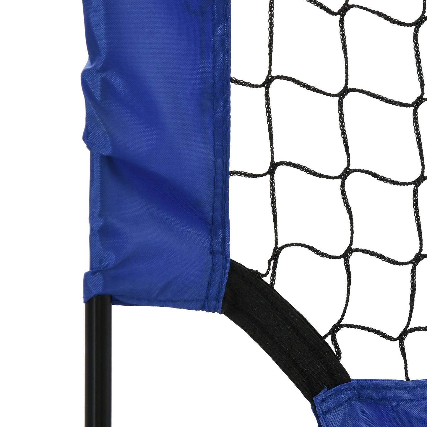 HOMCOM Set of 2 Football Goal Net 6 x 3 ft Foldable Outdoor Sport Training Teens Adults Soccer with Carrying Bag Blue